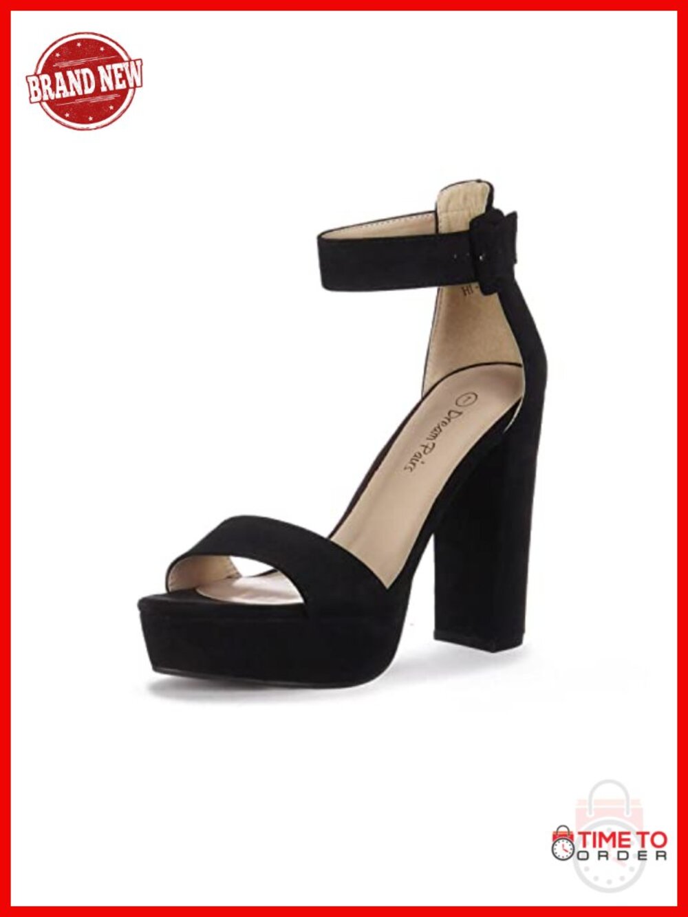 Women's Platform High Heel Sandals Open Toe Ankle Strap